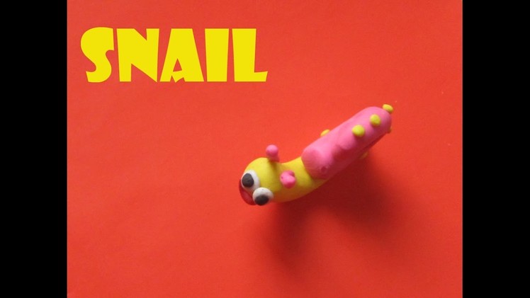 How to make a Snail with Clay | Easy Clay art for kids