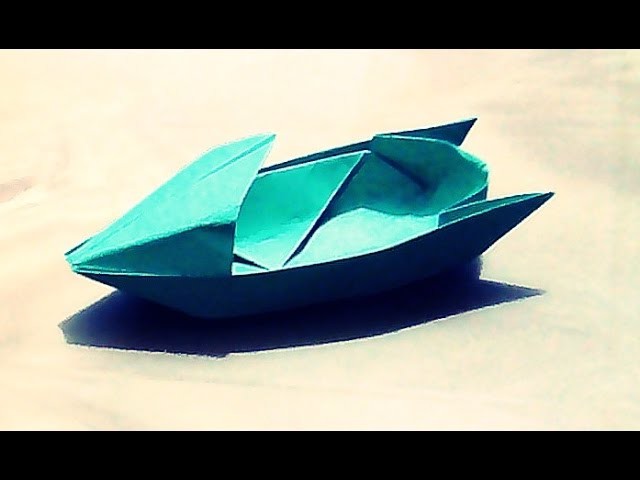 How To Make An Origami Motorboat  Boat-Paper Boat- 2D Origami
