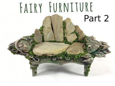 How to Make Fairy Furniture Out of Clay & Rocks: Part 2, DIY Fairy Furniture