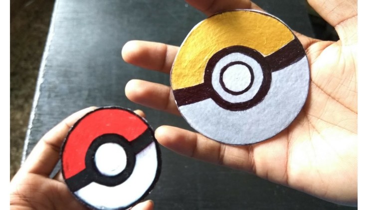 How to Make Pokemon Ball Button Badge for Bag