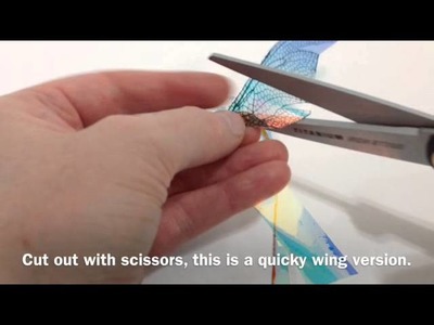 How to make quick Fairy Wings: New Fairy Wing material Demo, Artito on Etsy