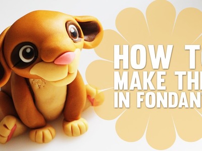 Learn how to make a cute Fondant Lion - Cake Decorating Modelling Tutorial