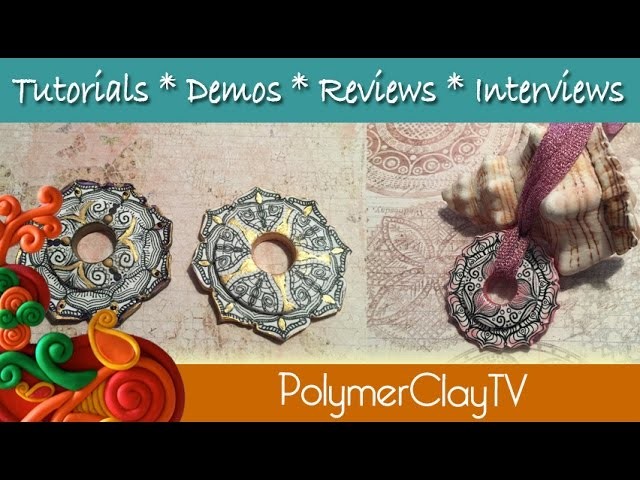 Making Mandala Pendants with Polymer Clay