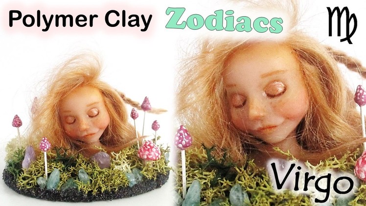 Miniature Polymer Clay Zodiacs Tutorial: Virgo