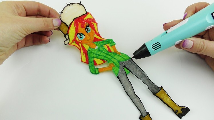 My Little Pony How to Draw with 3D Pen Sunset Shimmer in Wendy from Gravity Falls Costume