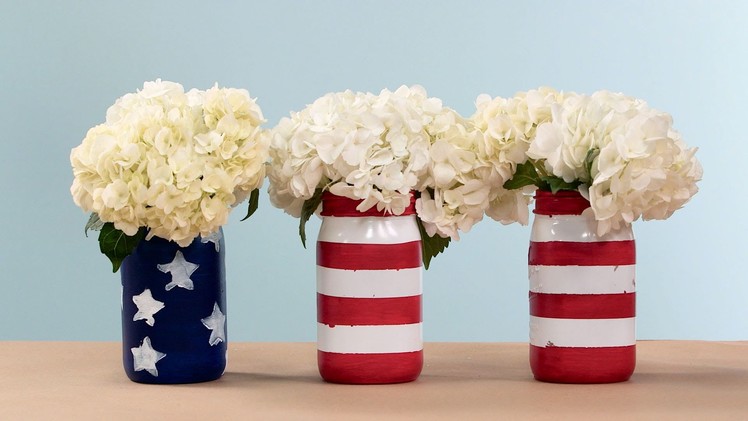 Patriotic Painted Mason Jars | Southern Living