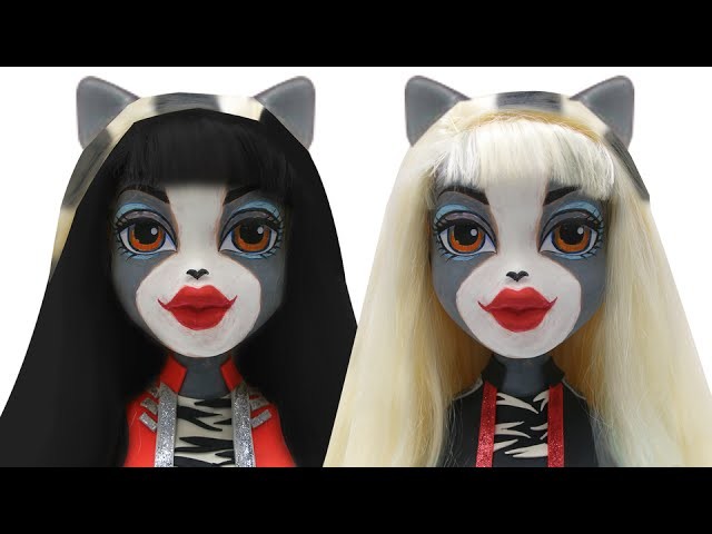 Play Doh Monster High "Werecat Sisters Meowlody Purrsephone"   Bratz Styling Head Cloe