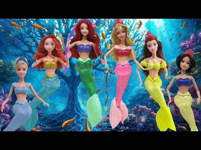 Play Doh  Princess Belle, Merida, Aurora, Cinderella, Snow White, Ariel - Mermaid Inspired Costumes
