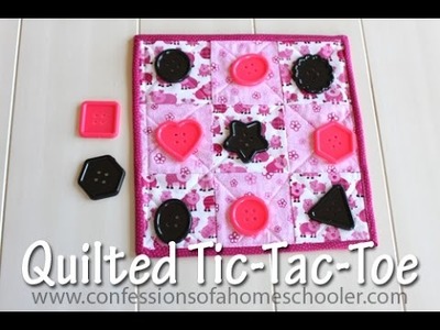Quilting 101: Quilted Tic-Tac-Toe Game