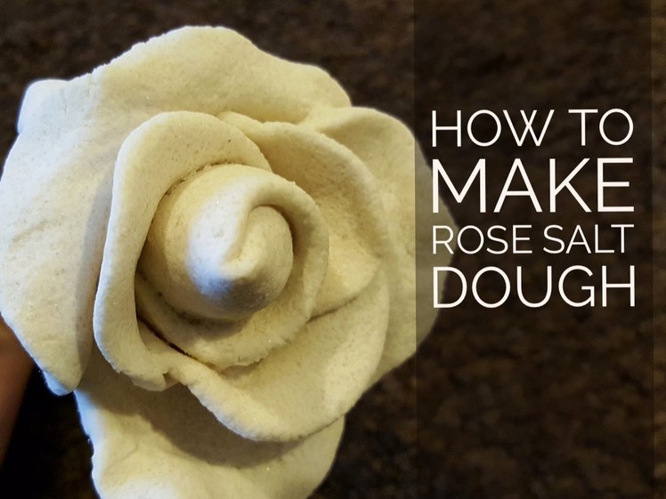 Rose Salt dough: No bake & No mold
