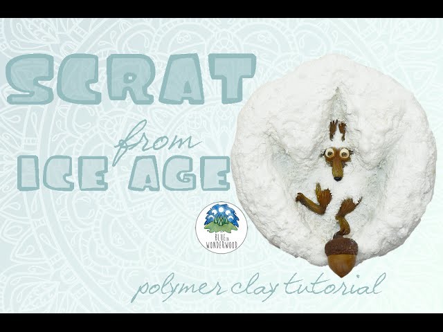 Scrat - The Squirrel inspired by The Ice Age - Polymer Clay Tutorial
