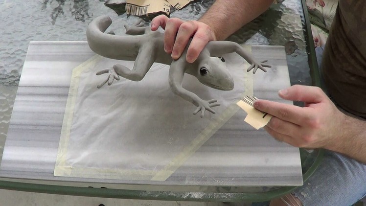 Sculpting a Lizard, part 3. Sanding + NEW CHANNEL!