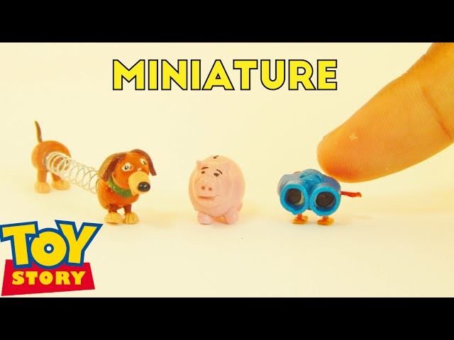 Slinky Dog, Hamm and Lenny Binocular | Toy Story Miniature Room Box (1:12)