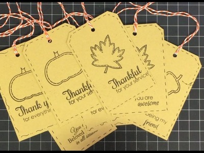 8 Tags 1 Piece of Cardstock and Tags-Giving Event Announcement