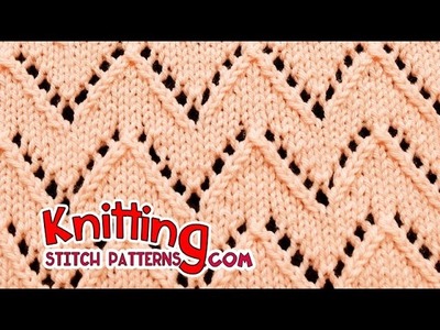 Chevron stitch | Lace Knitting #21