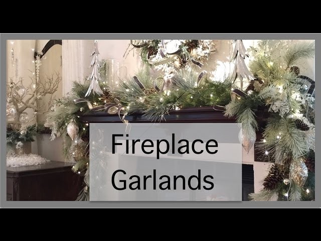 Christmas Decorating 2016 | Garland Fireplace Mantle