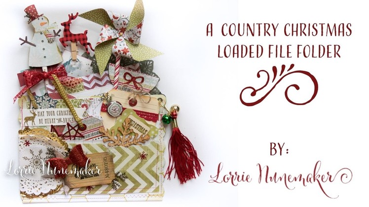 Country Christmas Loaded File Folder
