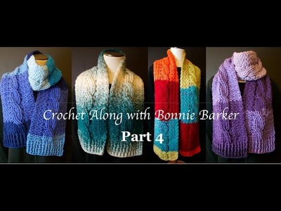 Cozy Cabled Scarf Crochet Along Part 4