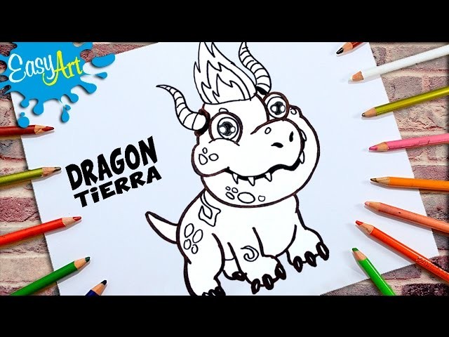 DIBUJOS DRAGON CITY│Cómo Dibujar a Dragon Tierra│How to draw Earth Dragon