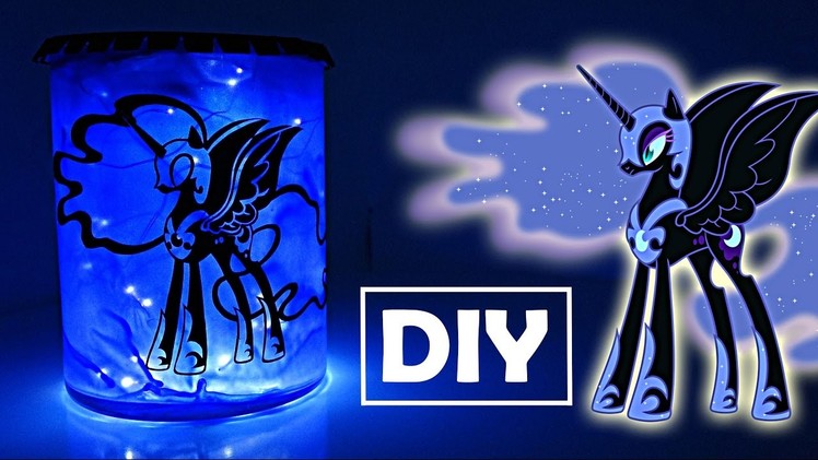 DIY My Little Pony NIGHTMARE MOON Lantern Nightlight MLP Craft Tutorial | SweetTreatsPonies