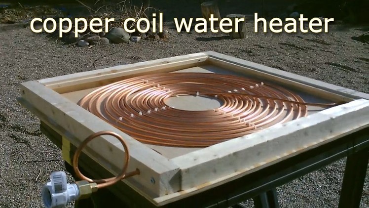 DIY Solar Water Heater! - Solar Thermal COPPER COIL Water Heater! - Easy DIY (Full instr.) 170F