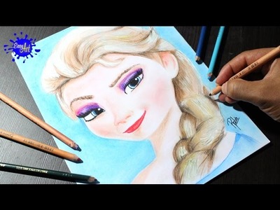 Elsa of frozen l Como dibujar a elsa de frozen l How to draw elsa of frozen