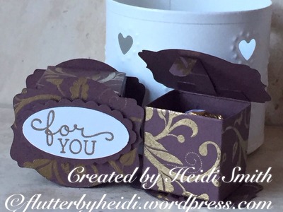 Ferrero Rocher Deco label Box using Stampin Up products