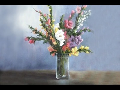 Gladiola Flowers in a Vase | Paint with Kevin Hill