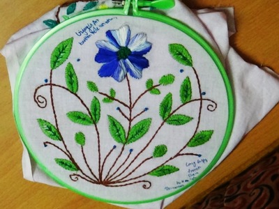 Hand Embroidery Designs # 135 - Buttonhole stitch design