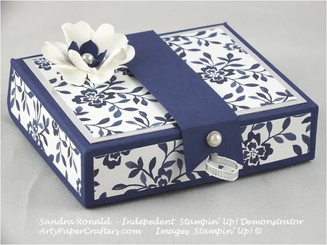 Handmade Gift Box using Stampin' Up! Floral Boutique