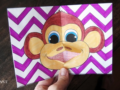 Hattifant - Chinese New Year Monkey  PopUp Card  - Tutorial