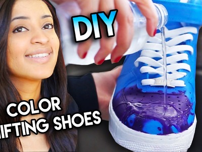 How To: Color Changing Shoes With Water Heat Solar & Blacklight Exsposure | Full Custom Tutorial