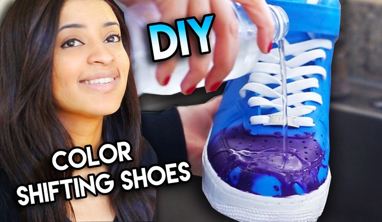 How To: Color Changing Shoes With Water Heat Solar & Blacklight Exsposure | Full Custom Tutorial