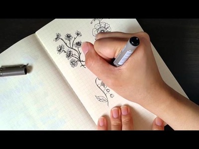 How To: Flower Doodles for Your Planners or Journals