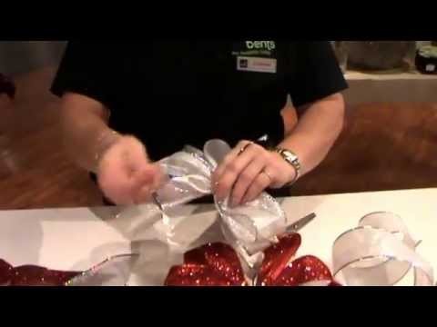 How to make a Christmas bow with Jeannine at Bents Garden & Home
