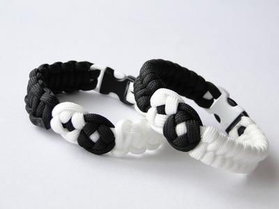 How to Make a Yin Yang Paracord Bracelet- Yin Yang Knot by CreationsByS
