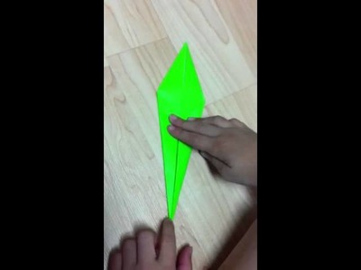 How to make Origami Stem to the Lily Flower