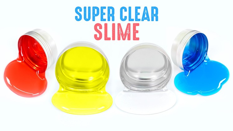 How To Make SUPER CLEAR SLIME!! Without Borax Slime