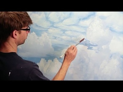 How To Paint Clouds - Mural Joe