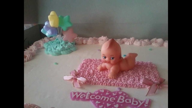 Idea para pastel de baby shower (Niña)