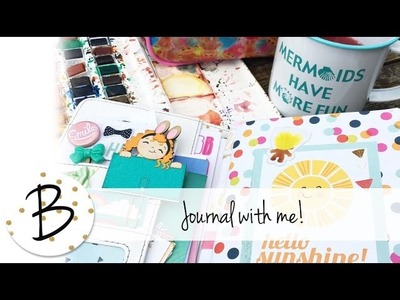 Journal With Me - Watercolour Face Process