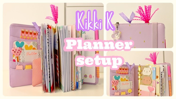Kikki K medium planner setup