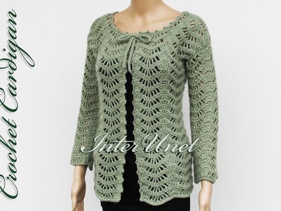 Lace jacket cardigan crochet pattern