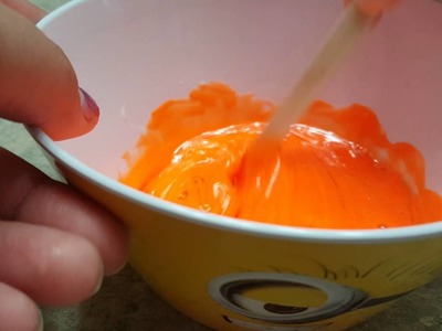 Making Orange Fluffy Slime!! (NOT EDIBLE)