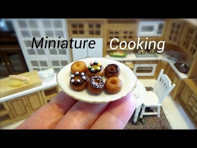 Miniature Food #26-ミニチュア料理-『ドーナツ-Donut-』 Miniature Cooking Edible Tiny Food Tiny Kitchen Mini Food