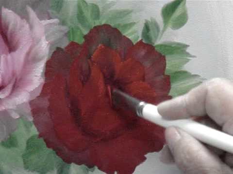 NO3 Red Rose Oil Painting