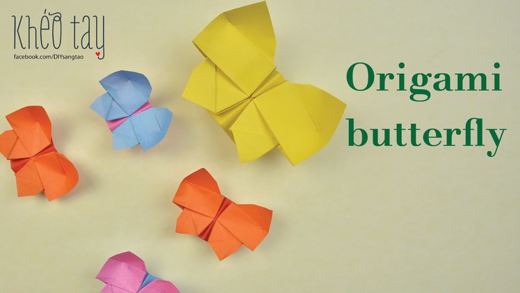 Origami Butterfly Box with Heart | Easy Origami Instruction