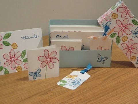 Stationery Set Tutorial using Garden in Bloom by Stampin' Up