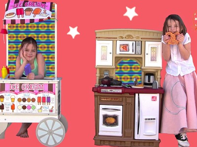 Step2 Fresh Market Kitchen & Melissa Doug Snacks & Sweets Toy Food Cart UNBOXING!  Pretend Cooking