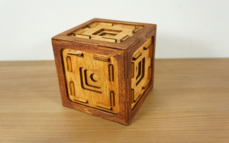 The button box a puzzle box with 41 steps!